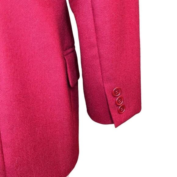 Pendleton Red Blazer Vintage Women's Size 6 Petite 100% Virgin Wool Career Work - Picture 6 of 14